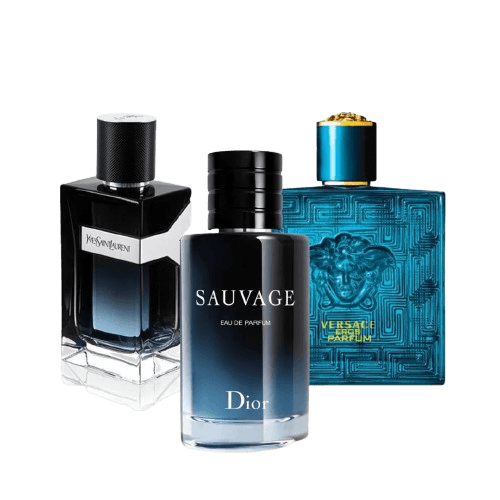 3-Piece Fragrance Set: Y by YSL, Sauvage & Versace Eros Thumbnail 1