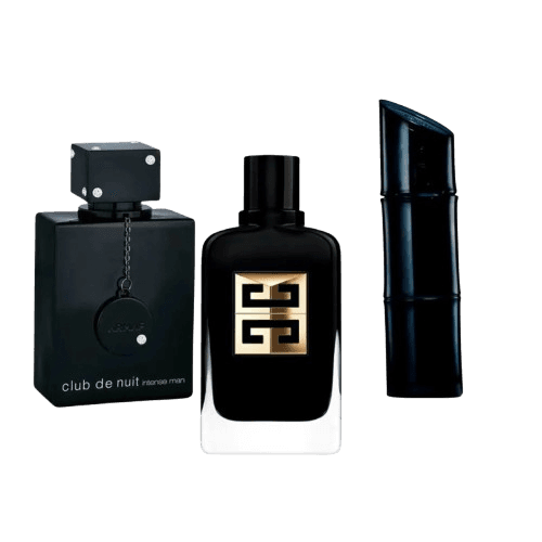 3-Piece Men's Fragrance Set: Armaf Club GB Nuit Intense Man, Givenchy Gentleman, Carolina Herrera Bad Boy Principal