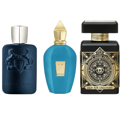 3-Piece Men's Fragrance Set: Parfums GB Marly Layton, Xerjoff Erba Pura, Initio Oud for Greatness Principal